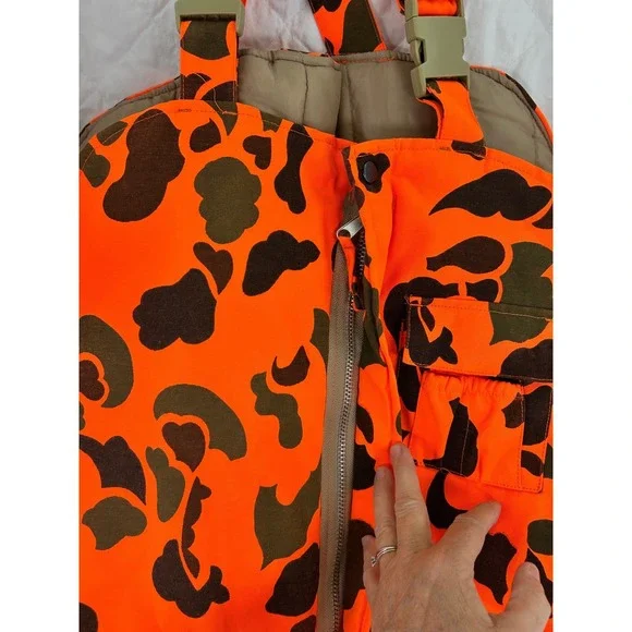 Guide Gear Camo Hunting Bib Overalls 2XL Blaze Orange - Picture 6 of 12